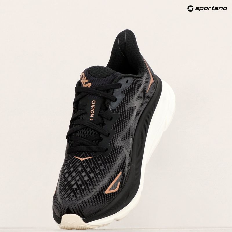 Dámské běžecké boty HOKA Clifton 9 black/rose gold 9