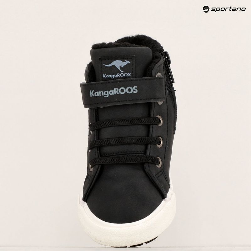 Dětské boty KangaROOS KaVu III jet black / steel grey 16