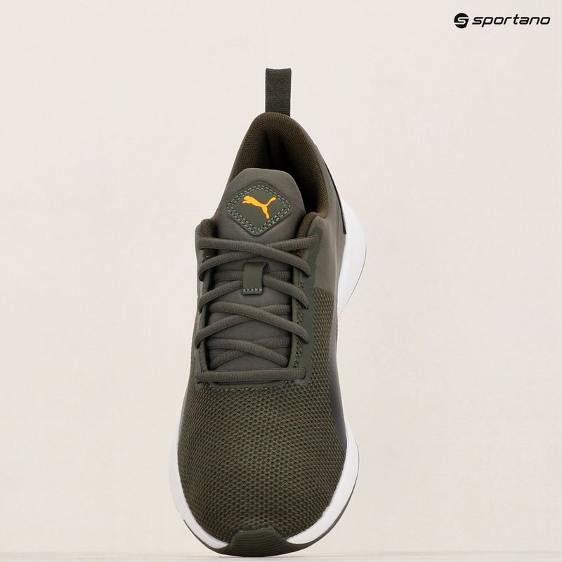 Běžecké boty PUMA Flyer Runner dark olive/puma black/sunset stream 9