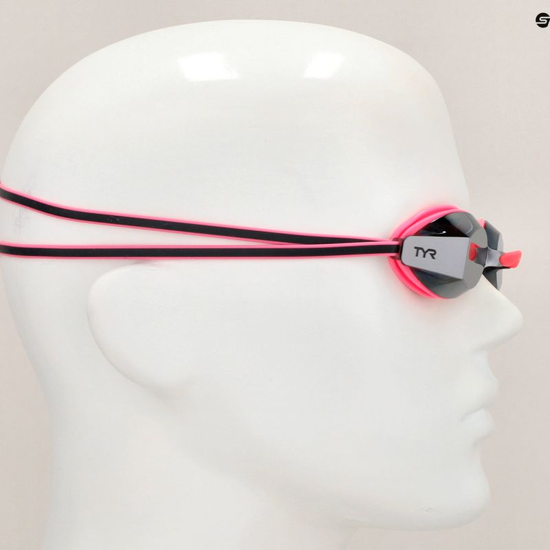 Dětské plavecké brýle TYR Blackops 140 Ev Racing Mirrored silver/ pink/ black 7