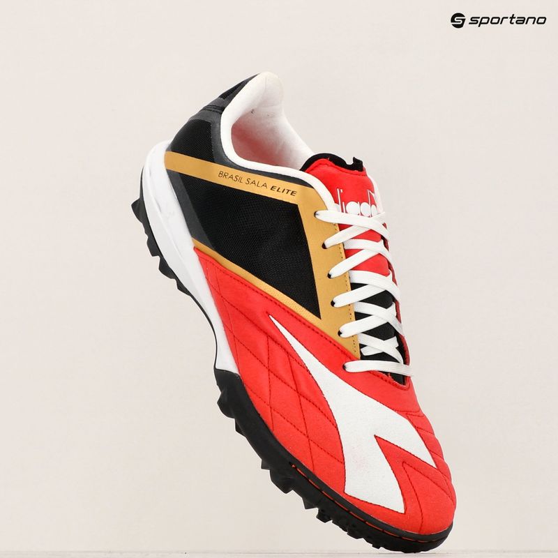 Pánské kopačky Diadora Brasil Sala Elite TF milano red/white/black 9