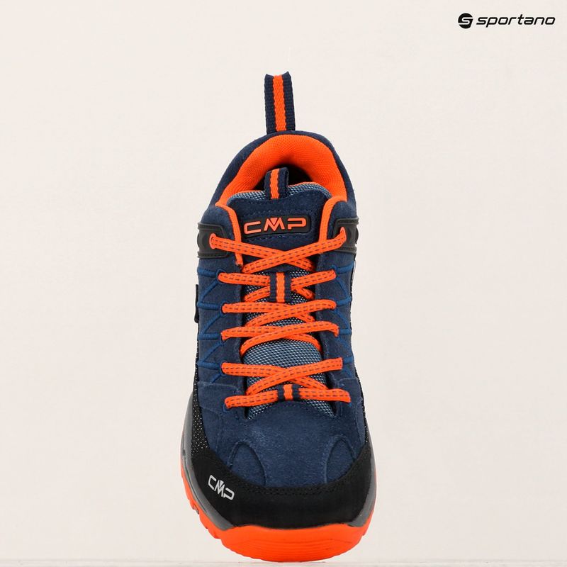 Juniorské boty CMP Rigel Low Wp b. blue / arancio 9