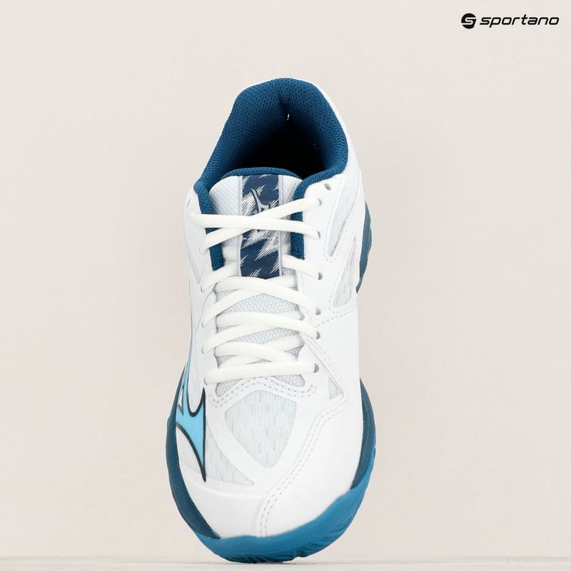 Dětské boty na volejbal Mizuno Lightning Star Z7 white/sailor blue/silver 9