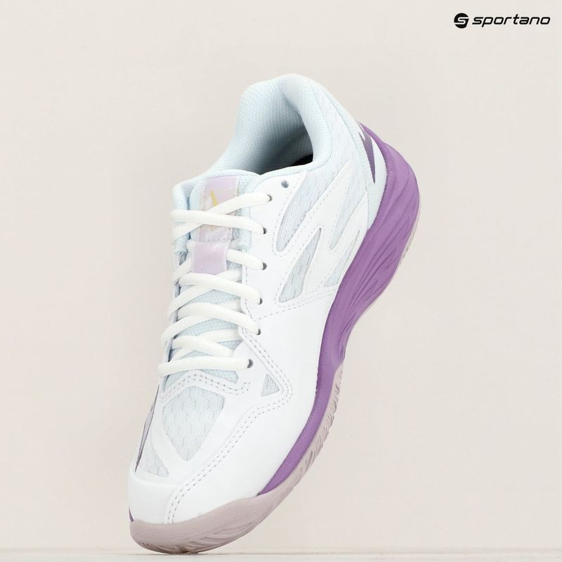 Dětské boty na volejbal Mizuno Lightning Star Z7 white/patrician purple/quince 12