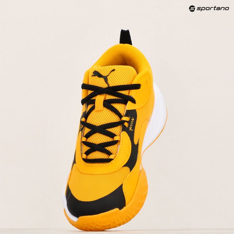 Dětské basketbalové boty PUMA Playmaker Pro JR  yellow sizzle/puma black 16