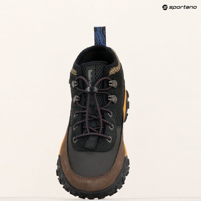 Dětské boty Timberland Greenstride Motion 6 Low Lace black nubuk/brown 17