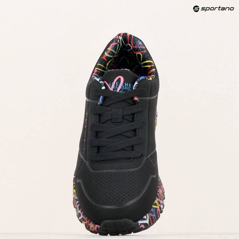 Dětské boty SKECHERS Uno Lite Lovely Luv black/multicolor 9