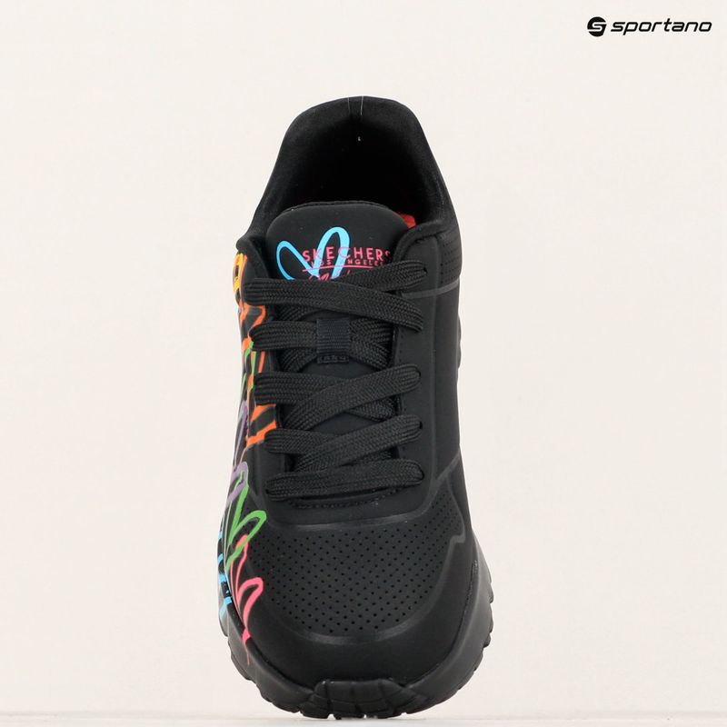 Dětské boty SKECHERS JGoldcrown Uno Lite Spread The Love black/multicolor  11