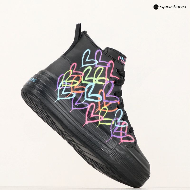 Dětské boty SKECHERS Hyperlift Love Daze black/multicolor 11