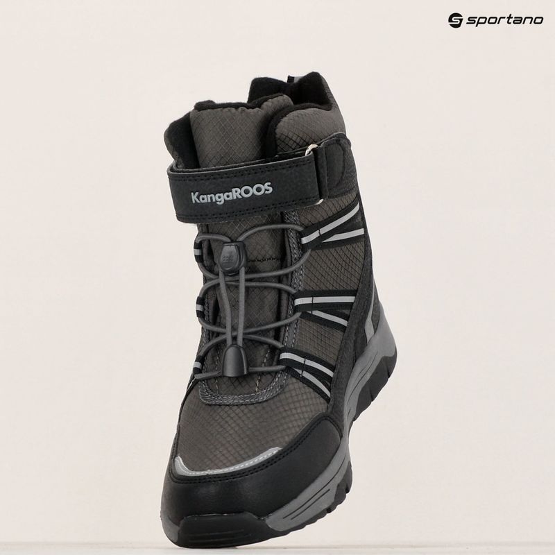 Juniorské sněhule  KangaROOS K-MJ Eldora EV RTX jet black / steel grey 16