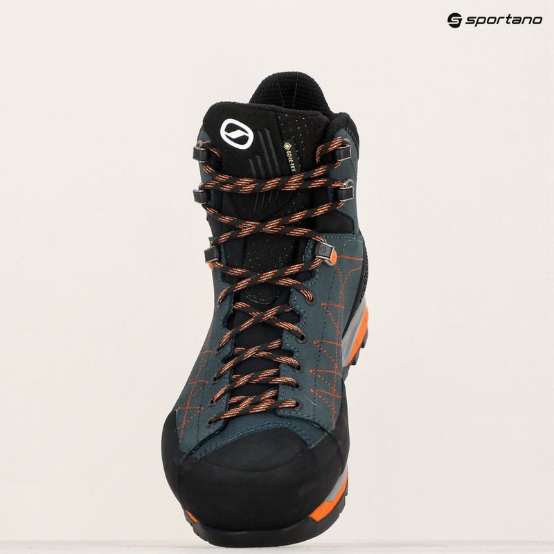 Pánská přístupová obuv SCARPA Zodiac TRK GTX petrol/rust orange 16