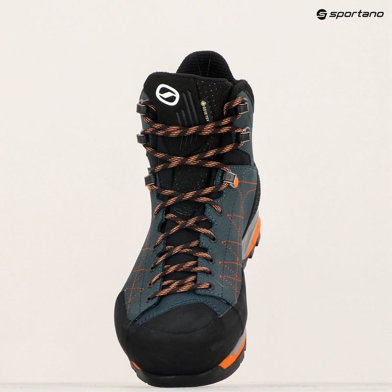 Pánské trekové boty SCARPA Zodiac TRK GTX petrol/rust orange 10