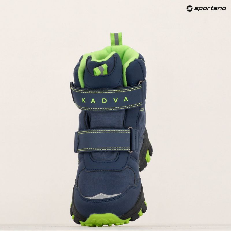 Dětské sněhule KADVA Snowey Mid WaterProof modro/zelené 13