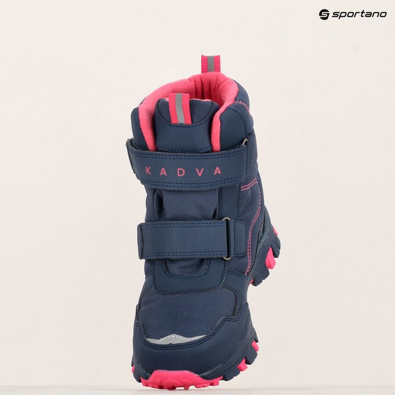 Dětské sněhule KADVA Snowey Mid WaterProof modrá/fuchsie 13