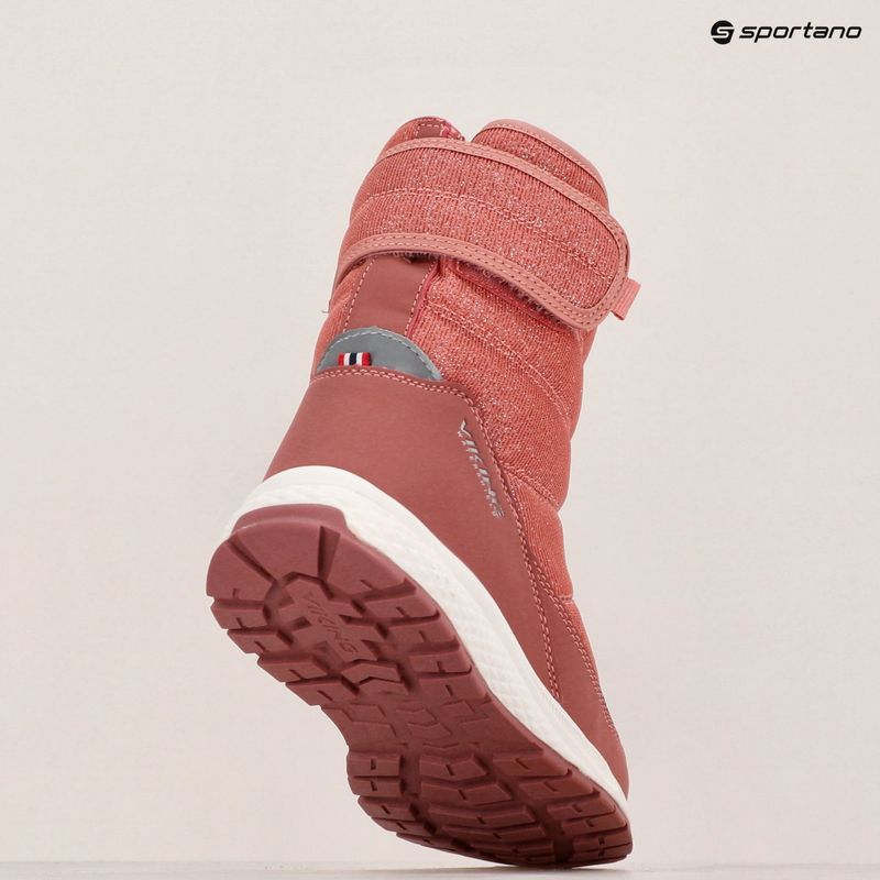 Dětské sněhule Viking Footwear Equip Warm Waterproof 1V Pull On pink 10