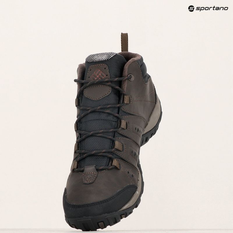 Pánské boty Columbia Woodburn Ii Chukka WP OH cordovan/ garnet red 18