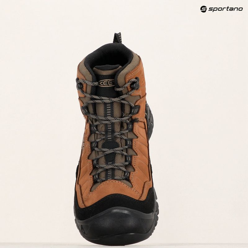 Pánské trekové boty KEEN Targhee IV Mid Wp wide bison /brindle 13