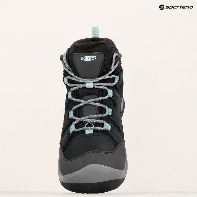 Dámské turistické boty KEEN Circadia Mid Polar black/cloud blue 14