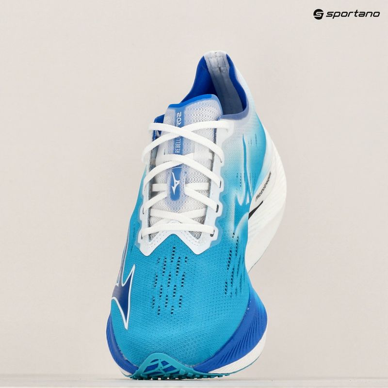 Pánské běžecké boty Mizuno Wave Rebellion Pro 2 river blue/mugen blue/white 9