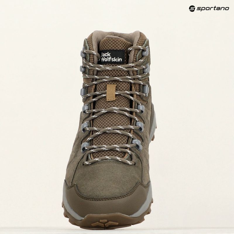 Pánské trekové boty Jack Wolfskin Refugio Texapore Mid cold coffee  15