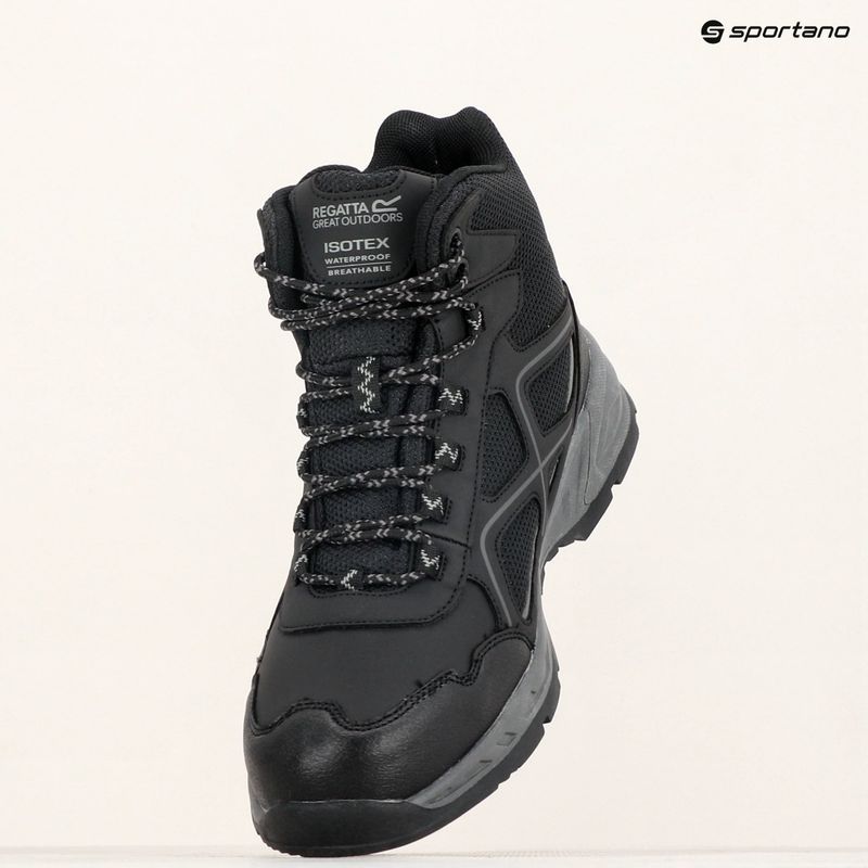 Pánské turistické boty REGATTA Vendeavour black/granite 15