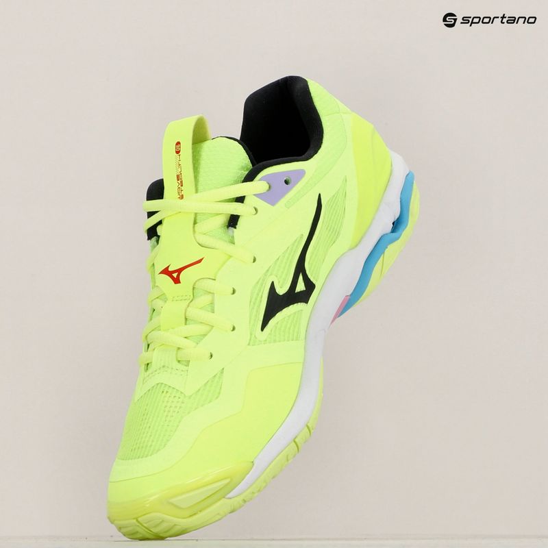 Pánské boty na házenou  Mizuno Wave Stealth 6 neo lime/black/splish splash 12