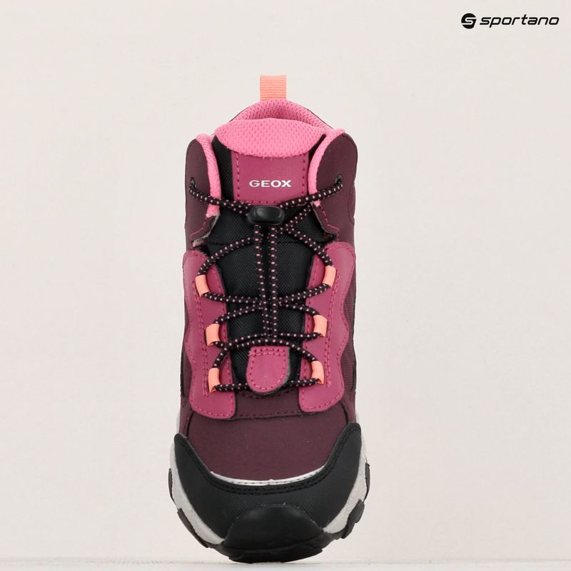 Juniorské boty  Geox Magnetar ABX burgundy 17