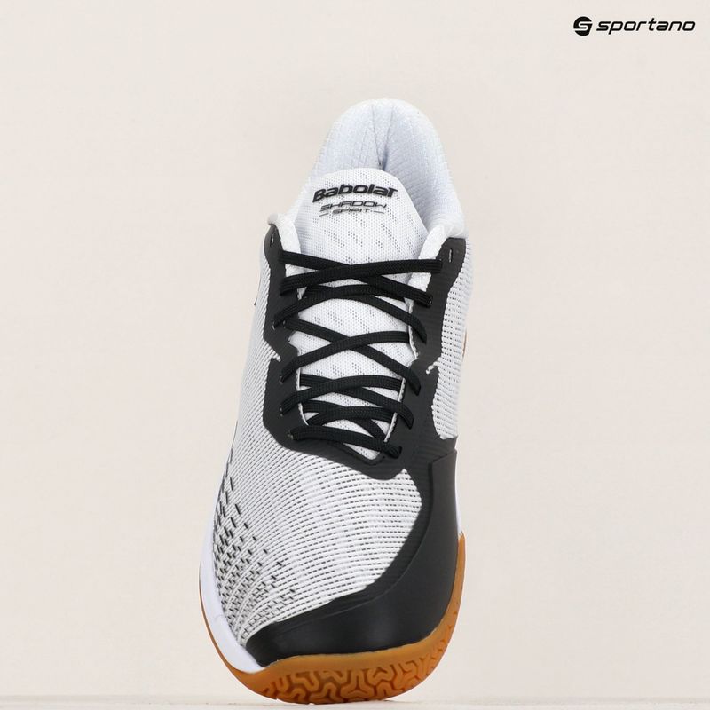Pánské badmintonové boty Babolat Shadow Spirit 2 white/ black 15