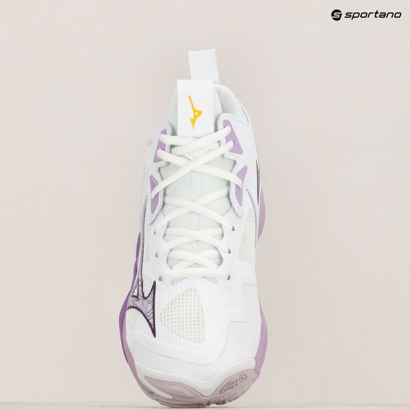 Dámské volejbalové boty  Mizuno Wave Momentum 3 Mid white/patrician purple/quince 9