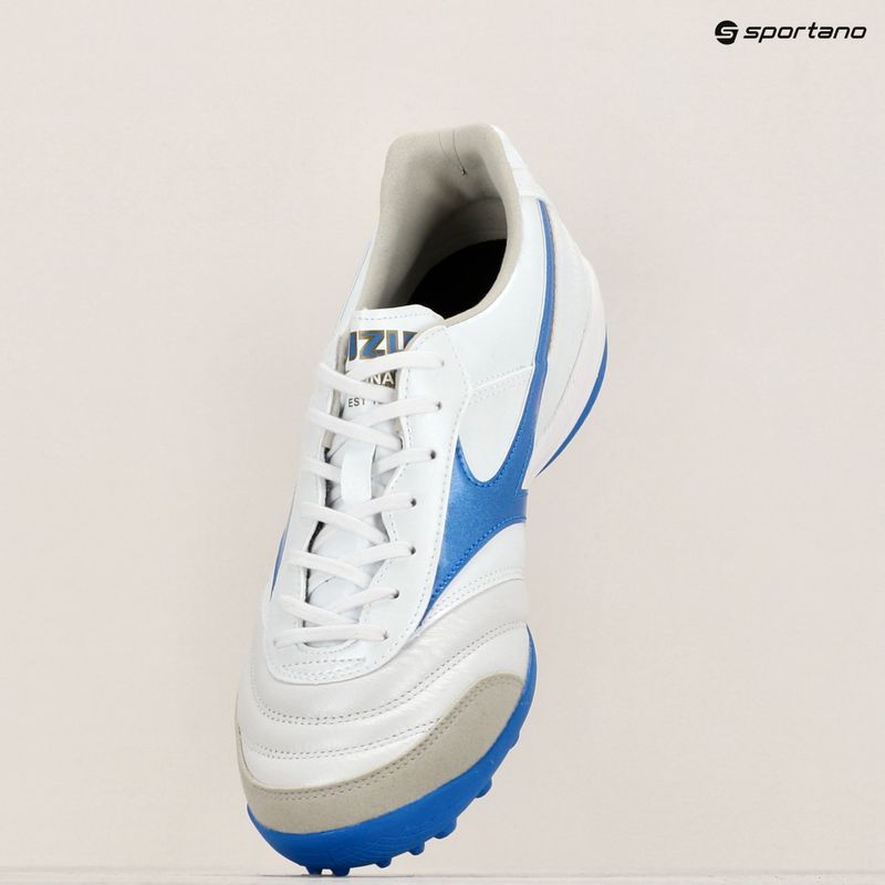 Pánské kopačky Mizuno Morelia Sala Elite TF white/laser blue/gold 9