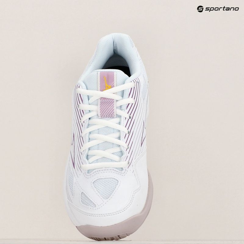 Volejbalové boty Mizuno Cyclone Speed 4 white/patrician purple/quince 12