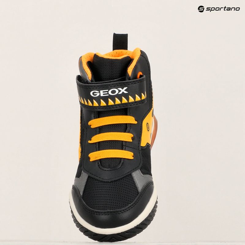 Juniorské boty  Geox Inek black/yellow 18