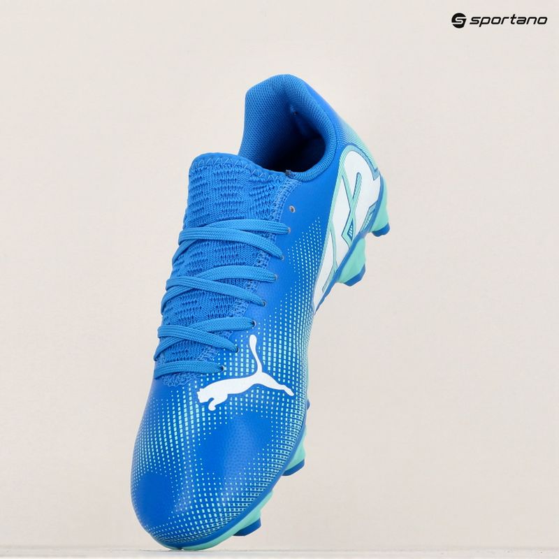 Dětské kopačky PUMA Future 7 Play FG/AG Jr hyperlink blue/mint/puma white 8