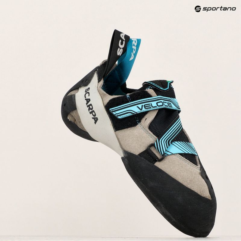 Dámská lezecké boty SCARPA Veloce light gray/maldive 15