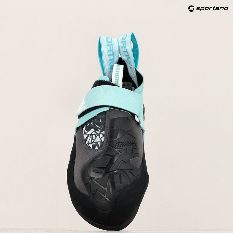 Dámské lezecké boty La Sportiva Skwama Vegan carbon/turquoise 16
