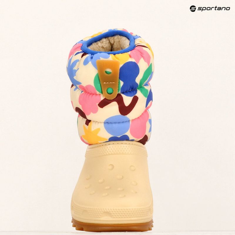 Sněhule  Crocs Classic Neo Puff Geo Shapes Boot Toddler shitake/multi 9