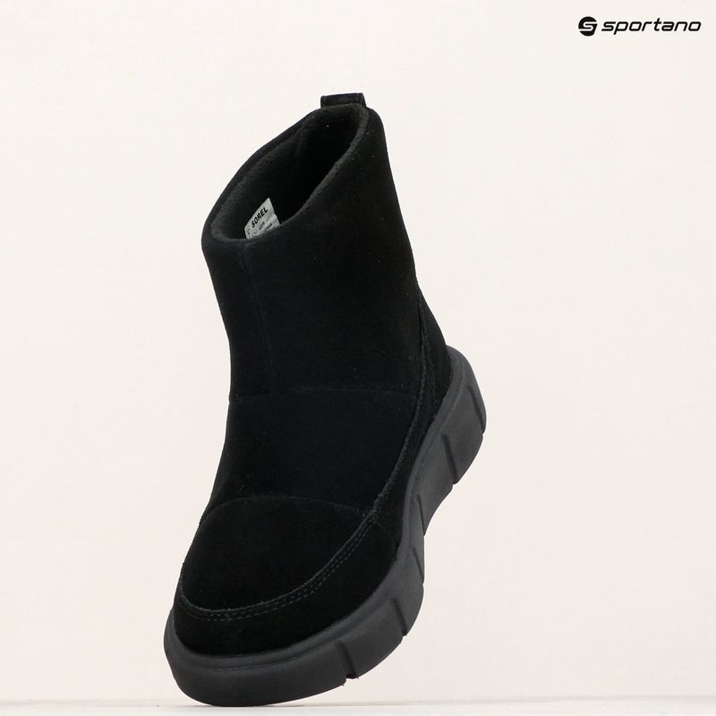 Dámské sněhule Sorel Explorer III Slip-On WP black/sea salt 10