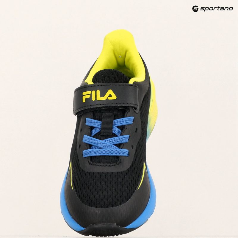 Dětské boty FILA Crusher V black / vallarta blue 8