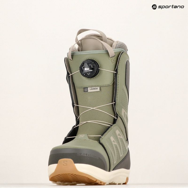 Pánské snowboardové boty Salomon Launch Boa SJ Boa deep lichen green/beluga/vintage khaki 7