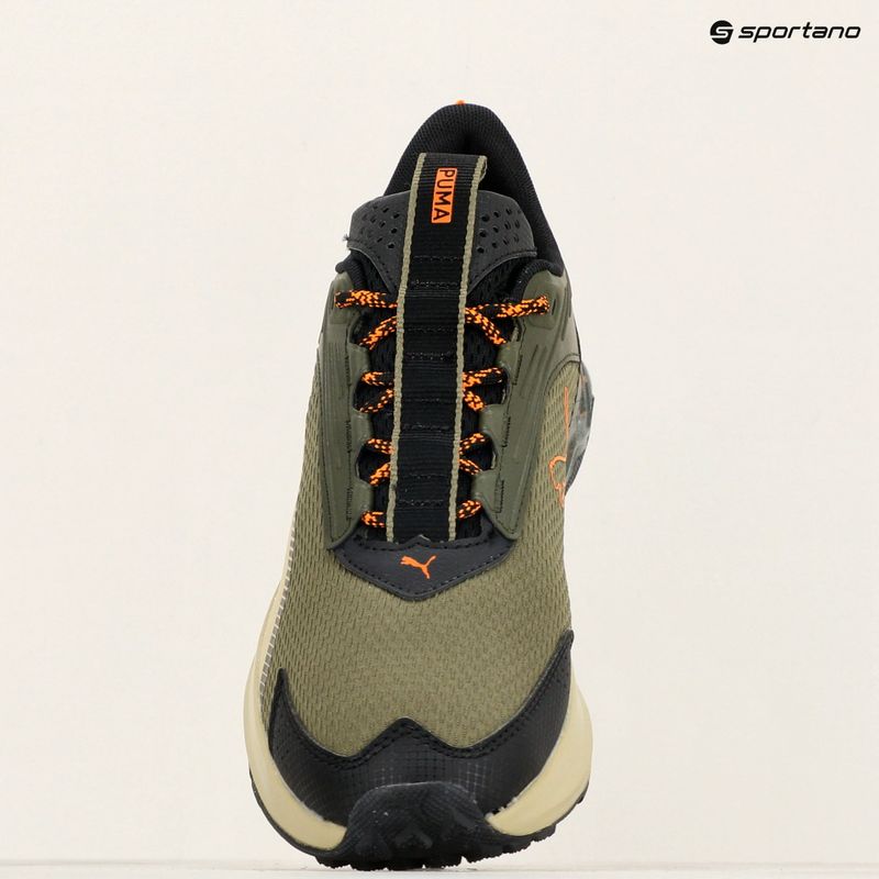 Pánské běžecké boty PUMA Extend Lite Trail landslide dark olive/puma black 9