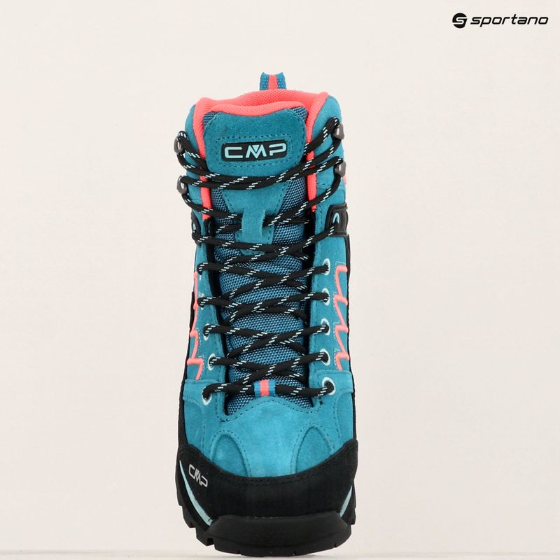 Dámské trekové boty CMP Moon Mid WP teal/red fluo 9
