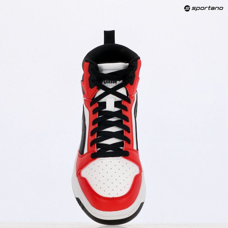 Dětské boty PUMA Rebound V6 Mid Jr puma black/strong gray 11