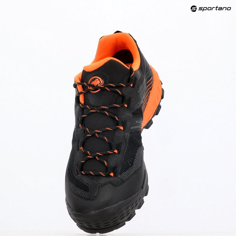 Pánské trekové boty Mammut Ducan II Low GTX black/ dark tangerine 9