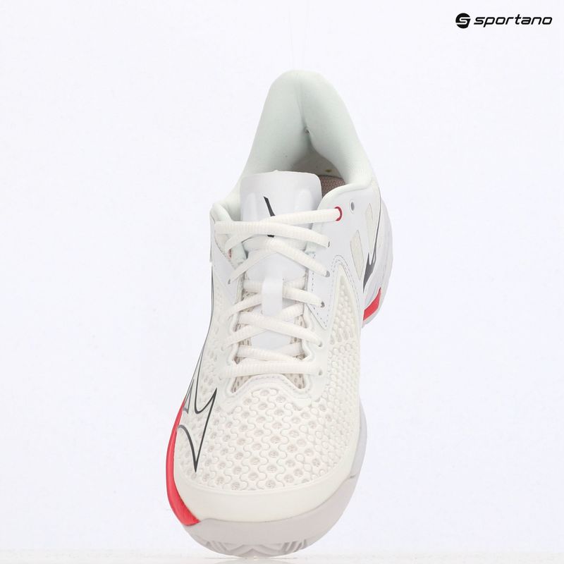Dámské tenisové boty Mizuno Wave Exceed Tour 5 CC undyed white/quiet shade/opera red 9