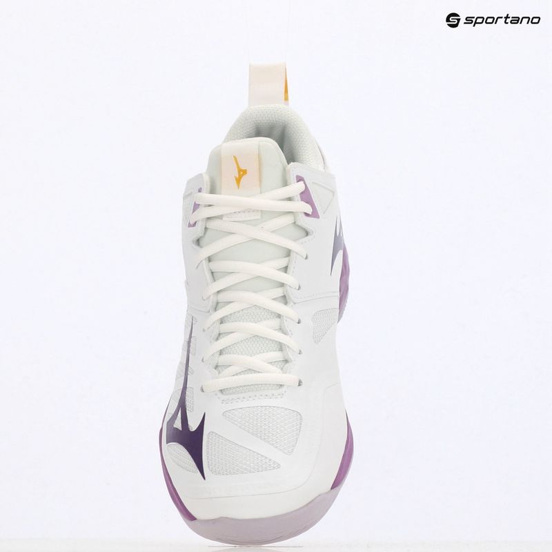 Dámské volejbalové boty  Mizuno Wave Dimension Mid white/patrician purple/quince 9