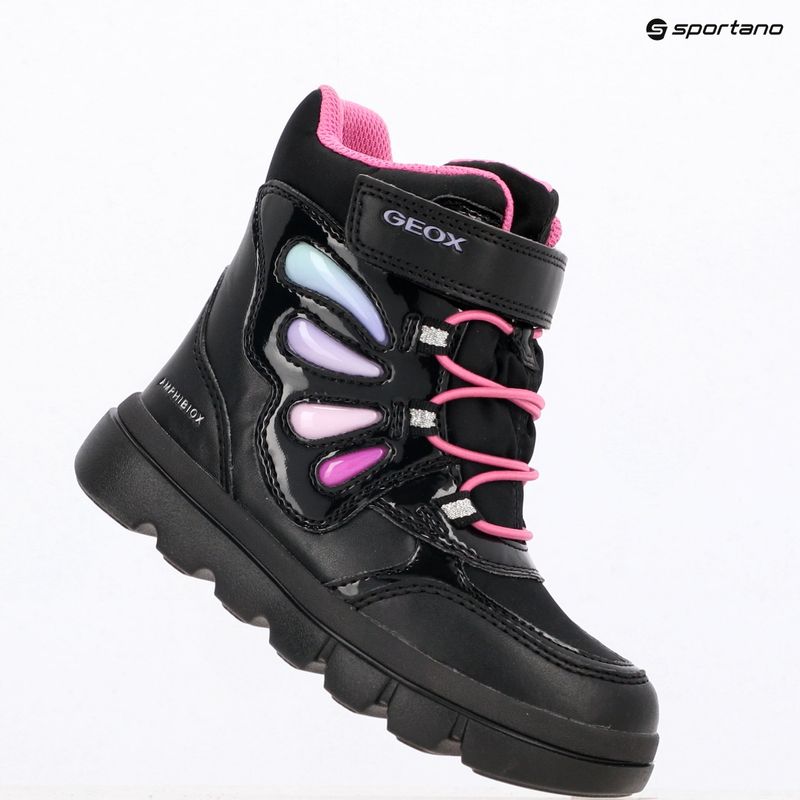 Dětské sněhule Geox Willaboom B A black/milticolor 15