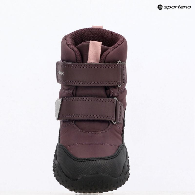 Dětské sněhule Geox Baltic ABX dark burgundy/black 16