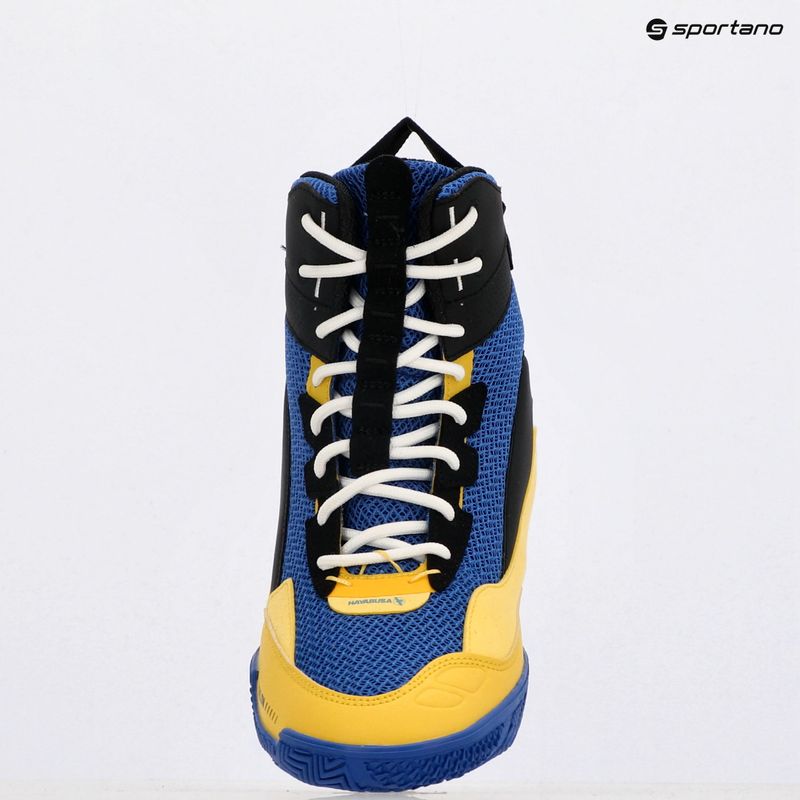 Pánské boxerské boty Hayabusa Talon Boxing blue/yellow 11