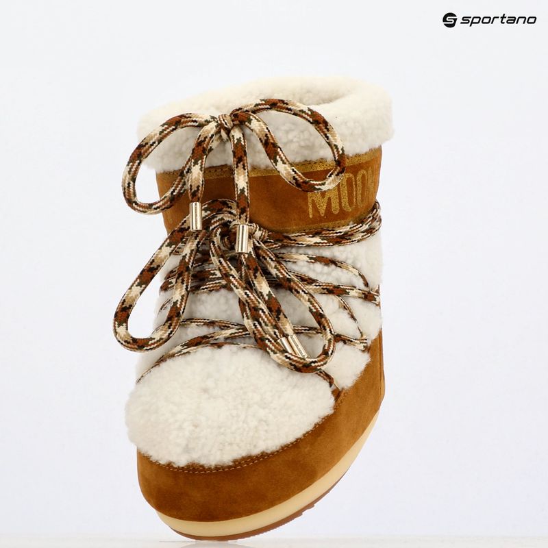 Dámské sněhule Moon Boot Icon Low Shearling whisky/off white 9
