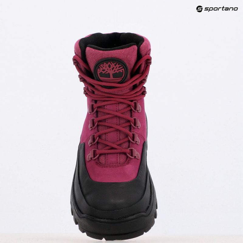 Dámské boty Timberland Vibram Mid Lace Waterproof Boot dark pink nubuck 9
